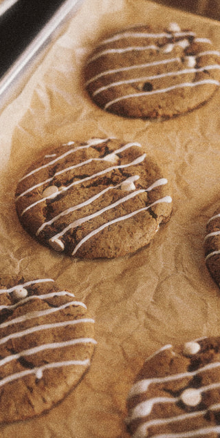 Cookies on a baking sheet